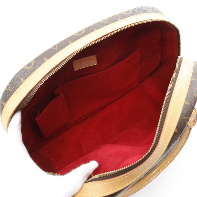 棕色 原花帆布 Mizi 手提包【LOUIS VUITTON LV 路易威登】 M40058-2