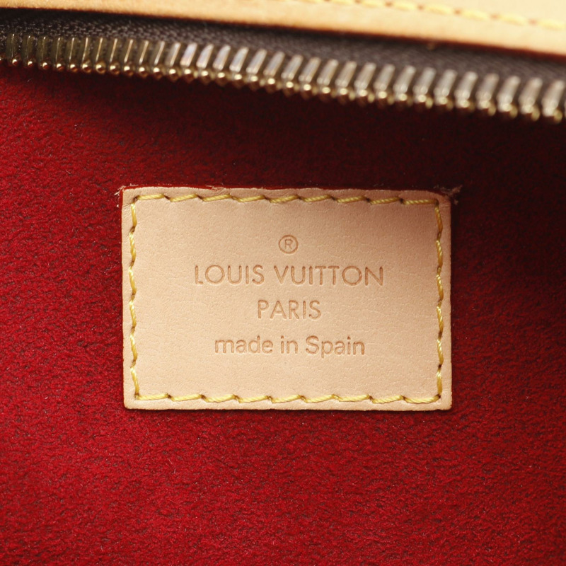 棕色 原花帆布 Mizi 手提包【LOUIS VUITTON LV 路易威登】 M40058-3
