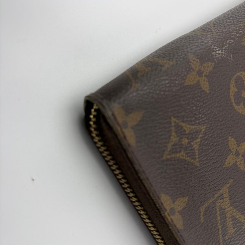 路易威登 長拉鍊皮夾-10