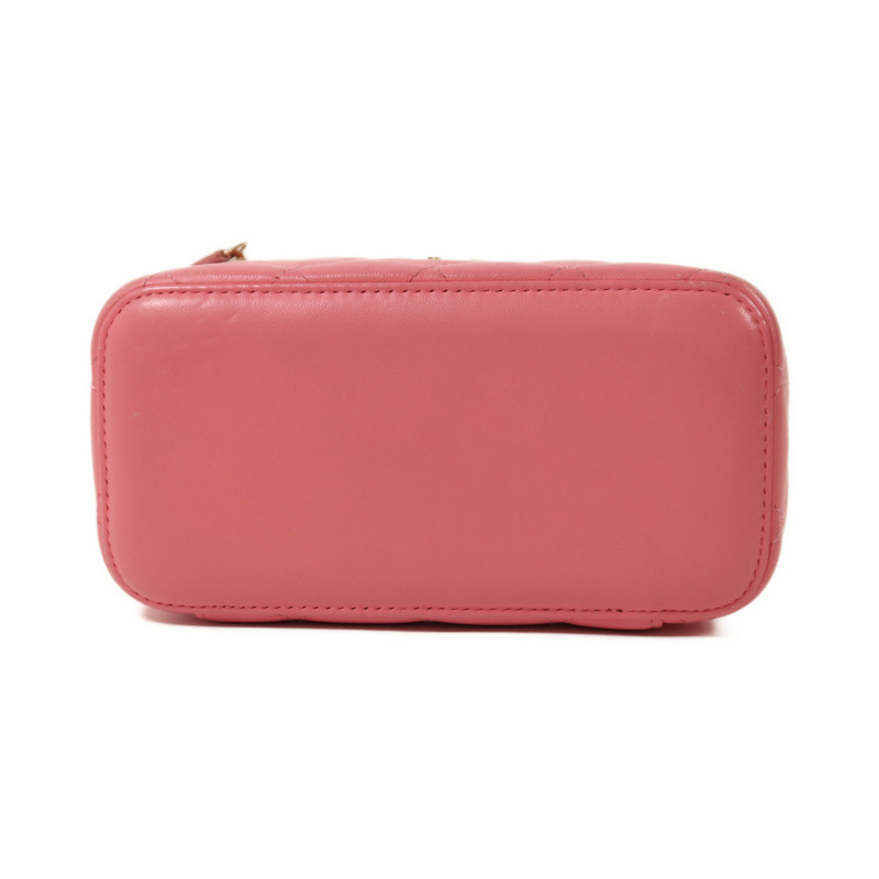 CHANEL 羊皮皮革Vanity Case金扣鏈帶肩背袋-3