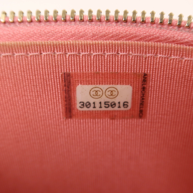 CHANEL 羊皮皮革Vanity Case金扣鏈帶肩背袋-6