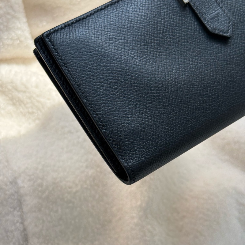 愛馬仕bearn長夾黑銀  櫃上十三萬-6