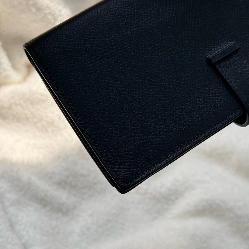 愛馬仕bearn長夾黑銀  櫃上十三萬-10