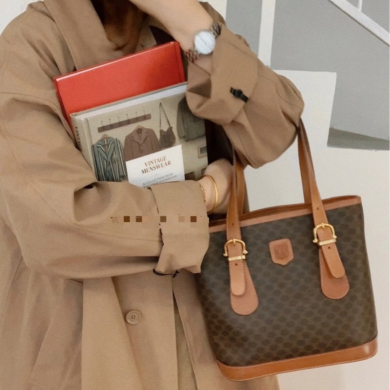 Celine 凱旋門老花托特包-0