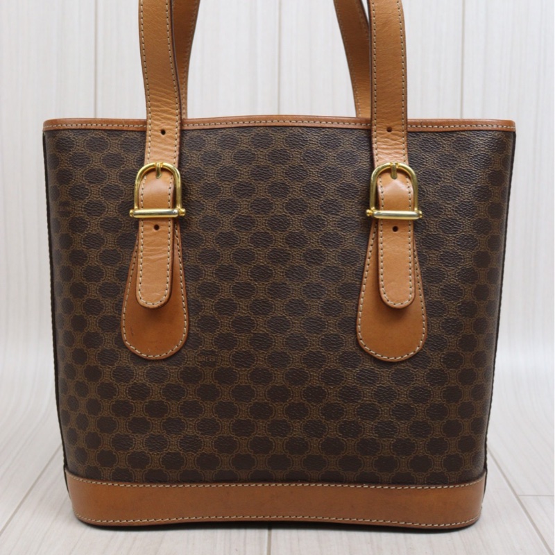 Celine 凱旋門老花托特包-3