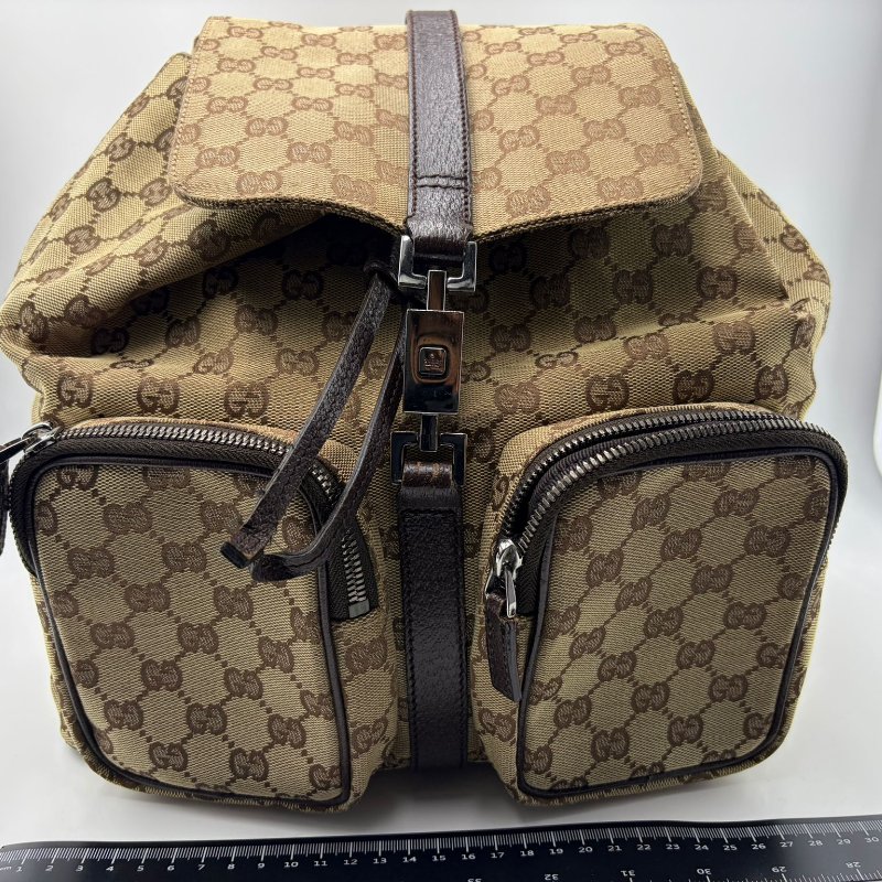 Gucci 經典老花後背包-0