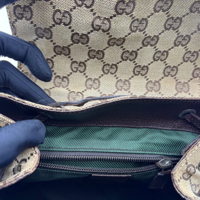 Gucci 經典老花後背包-11