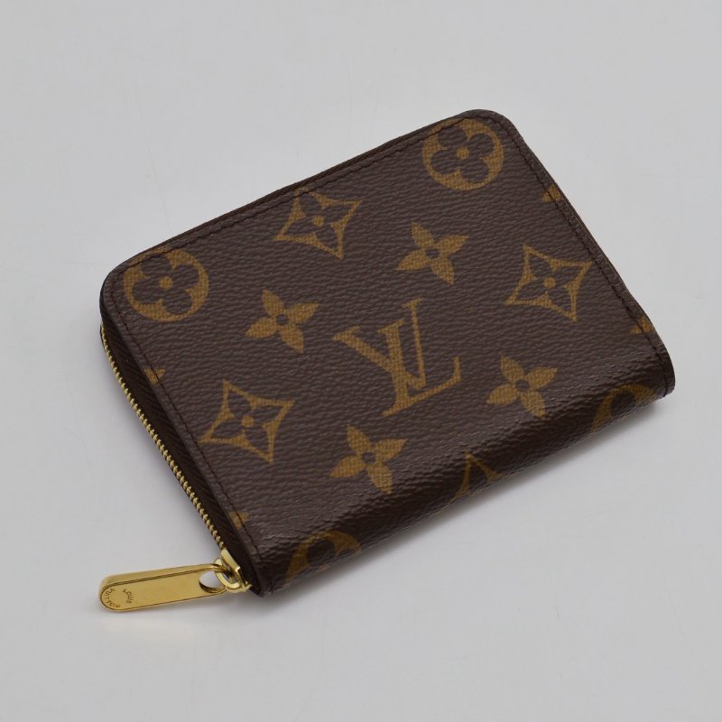 LOUIS VUITTON 經典老花拉鍊零錢包-0