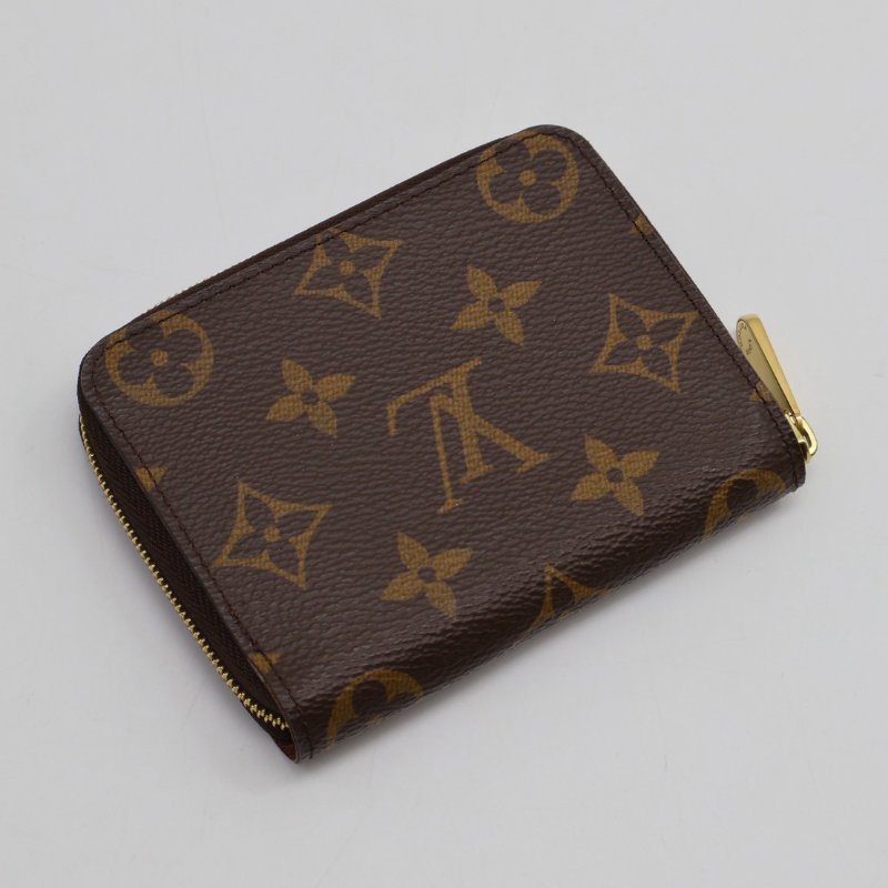 LOUIS VUITTON 經典老花拉鍊零錢包-1