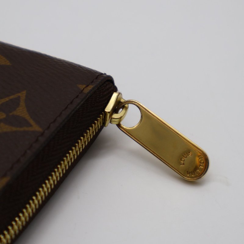 LOUIS VUITTON 經典老花拉鍊零錢包-6
