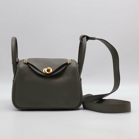 HERMES Mini lindy - 積雨雲灰金 U