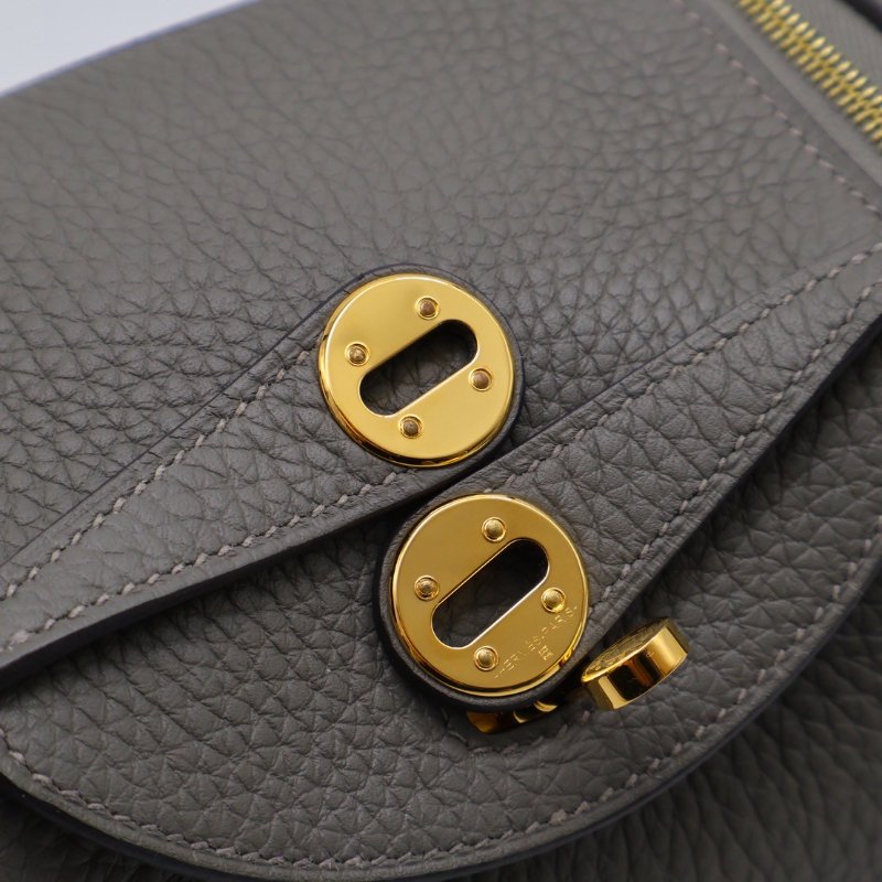 HERMES Mini lindy - 積雨雲灰金 U-7