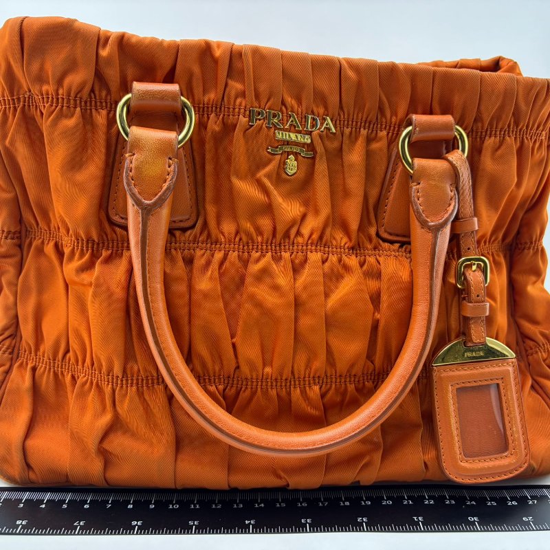 Prada 皺褶尼龍托特包-9