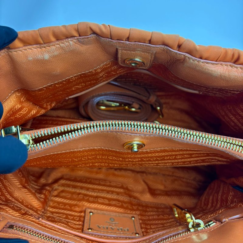 Prada 皺褶尼龍托特包-15