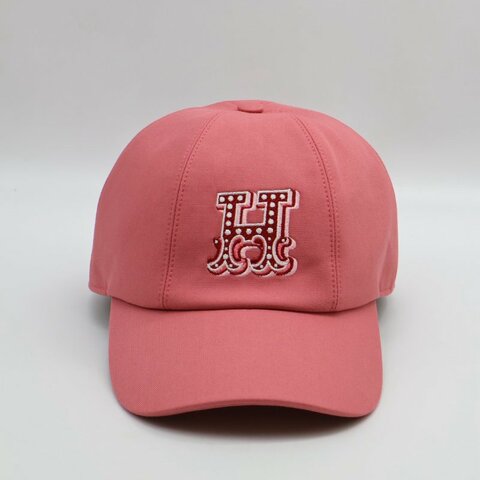 HERMES H Electrique休閒棒球帽 - 玫瑰茶粉