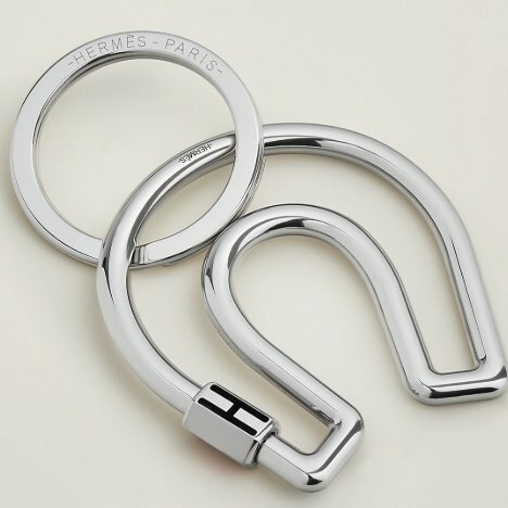 現貨商品 二手商品 台灣購證 專櫃正貨 HERMES　黑色Fer a Cheval鑰匙圈