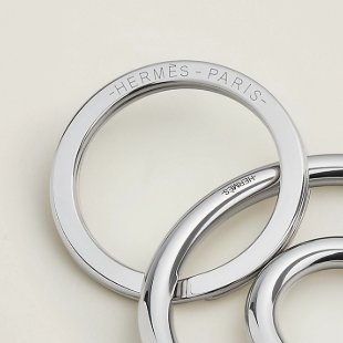 現貨商品 二手商品 台灣購證 專櫃正貨 HERMES　黑色Fer a Cheval鑰匙圈-2