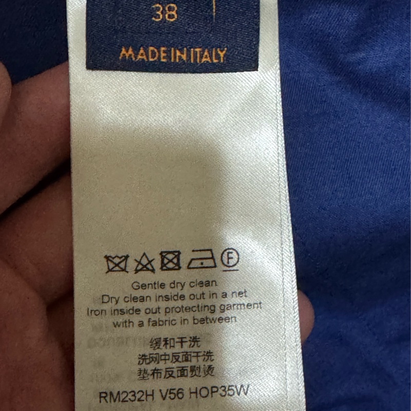 正品 LV x YK 草間彌生聯名 Embroidered Faces Cargo Pants 深藍 38碼-3