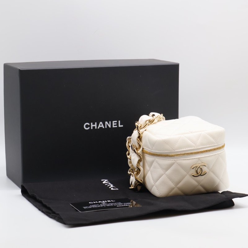 CHANEL 22S手提骰子包 - 白金32開-15