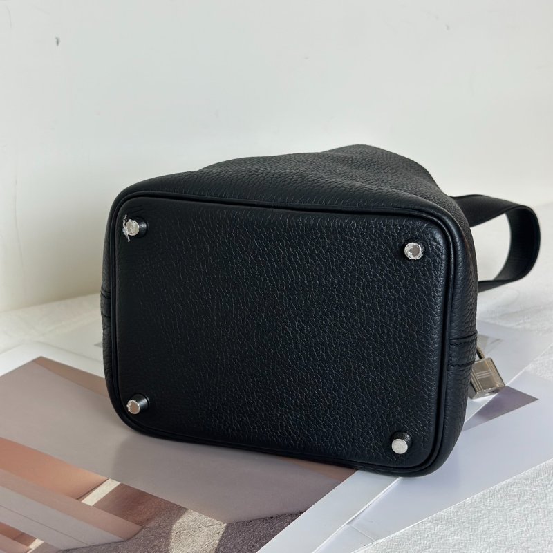 HERMES Picotin 18 - 黑銀 K-5
