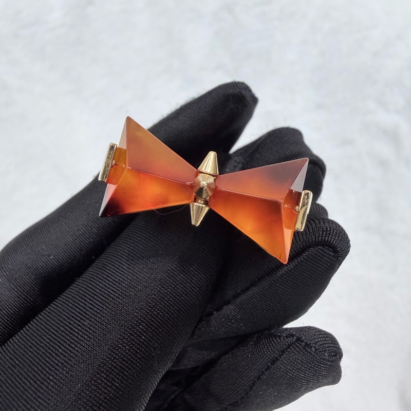 LV Spiky bow 玳瑁領結造型戒指 LN008-2