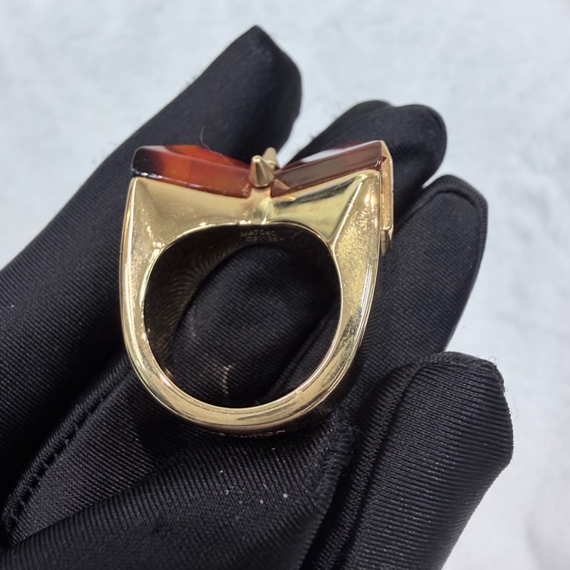 LV Spiky bow 玳瑁領結造型戒指 LN008-3