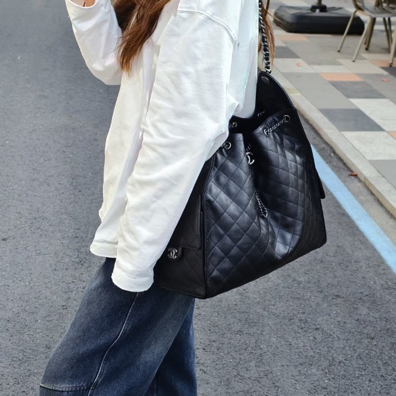 CHANEL 25 Hobo bag - 大號黑銀-1