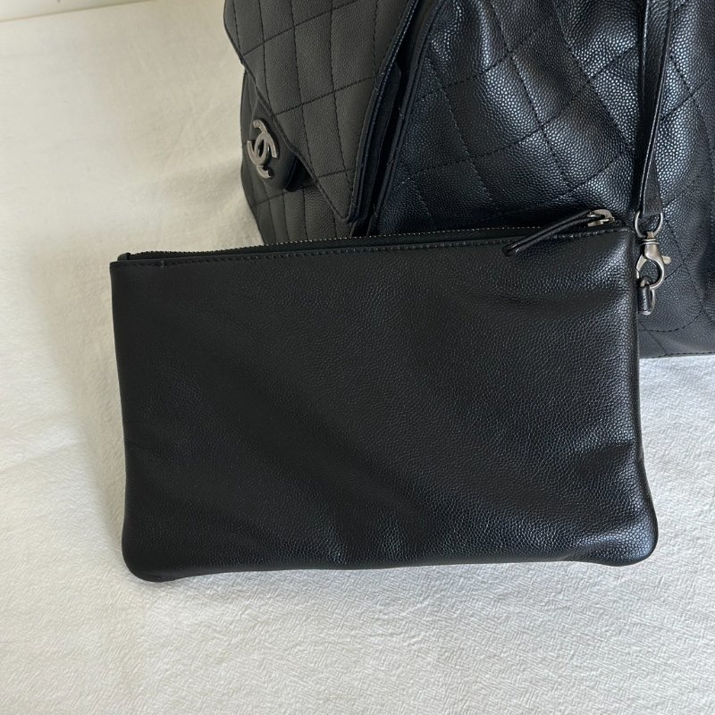 CHANEL 25 Hobo bag - 大號黑銀-6