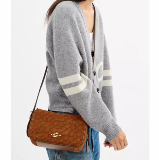 Coach 女士 Kailey 標誌性絨面肩包均碼碼22cm*8cm*15cm-5