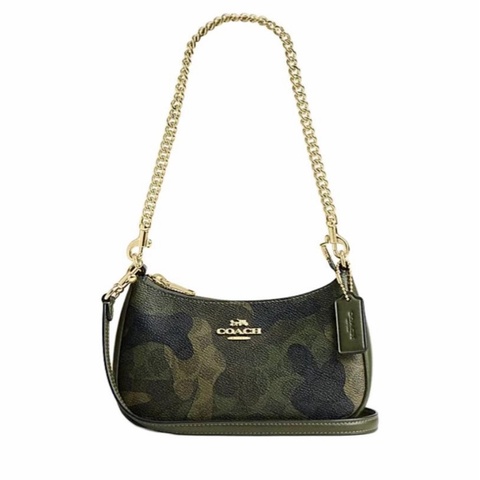 Coach 女士 Teri 迷彩印花單肩包均碼碼19.5cm*5.5cm*12.5cm