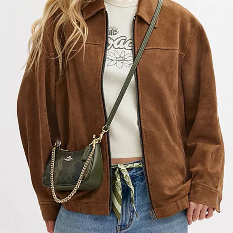 Coach 女士 Teri 迷彩印花單肩包均碼碼19.5cm*5.5cm*12.5cm-3