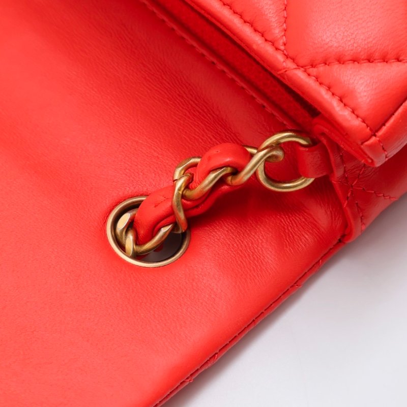 CHANEL 經典口蓋包Mini CF20 - 紅金27開-10