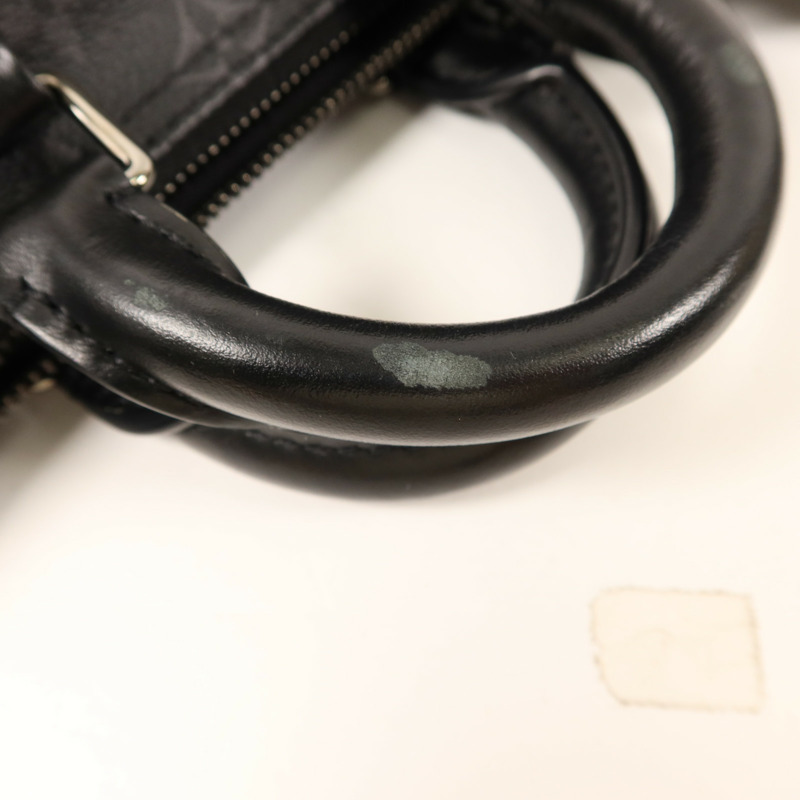 LOUIS VUITTON Monogram Eclipse Keepall Bandouliere 25銀扣手挽肩背兩用袋-13