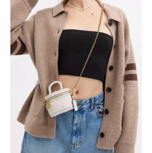 Coach 女士 Trail 拉鍊單肩包均碼碼11.5cm*7.5cm*9cm-4