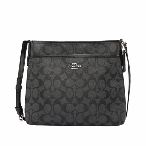 Coach 女士 深灰色徽標單肩包均碼碼長：26cm，寬：5cm，高：22cm