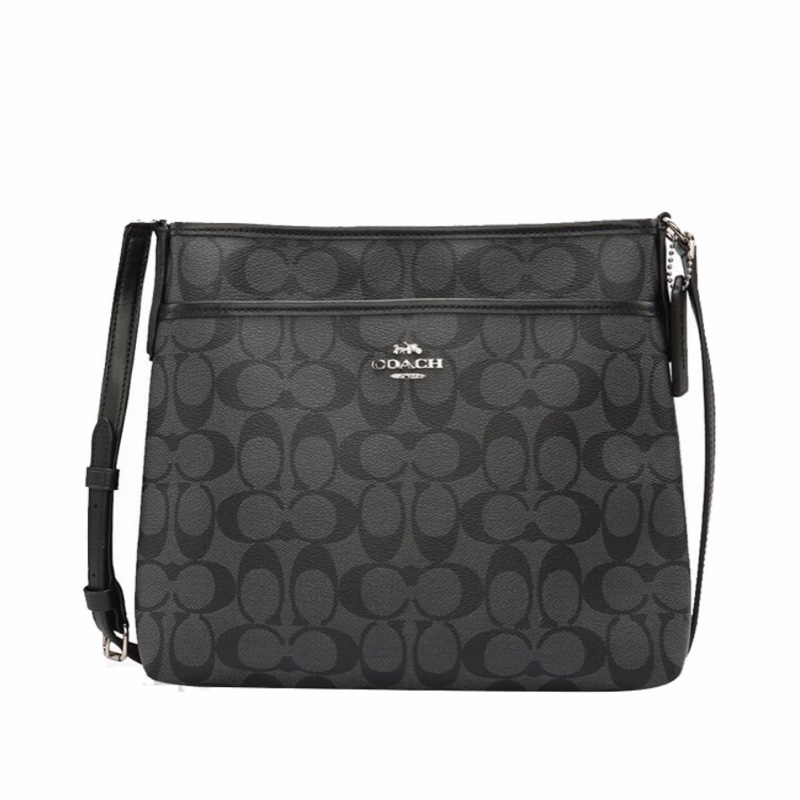 Coach 女士 深灰色徽標單肩包均碼碼長:26cm,寬:5cm,高:22cm-0