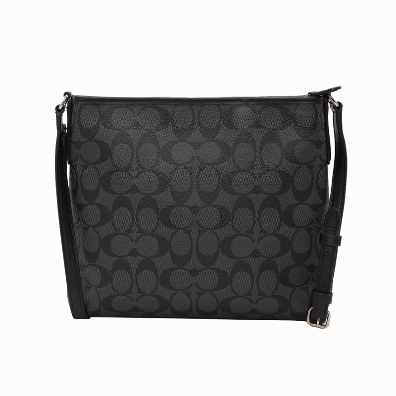 Coach 女士 深灰色徽標單肩包均碼碼長:26cm,寬:5cm,高:22cm-1