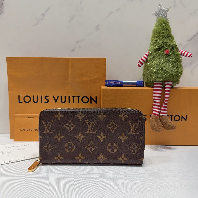 LV Monogram拉鍊長夾-0