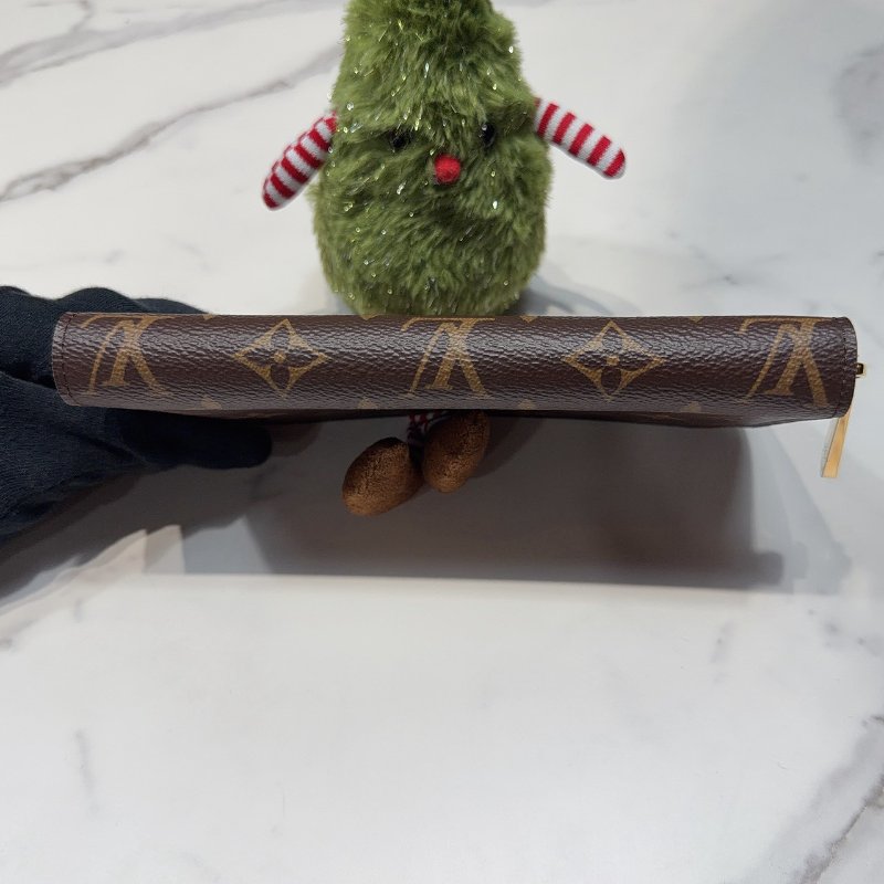 LV Monogram拉鍊長夾-5