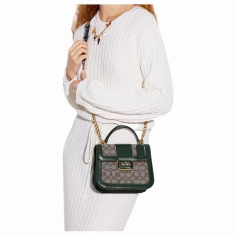 Coach 女士 Alie 小號翻蓋單肩包均碼碼21cm*8cm*17cm-3