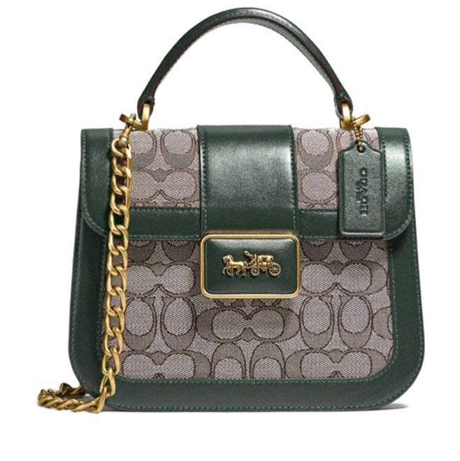 Coach 女士 Alie 小號翻蓋單肩包均碼碼21cm*8cm*17cm-4