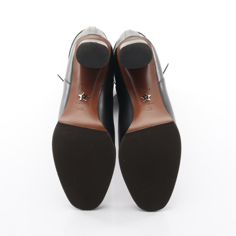 Christian DIOR EMPREINTE 長靴,35.5碼,黑色真皮,二手女款-3