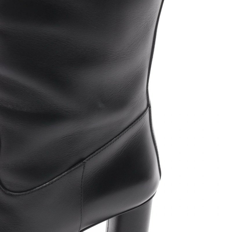 Christian DIOR EMPREINTE 長靴,35.5碼,黑色真皮,二手女款-7