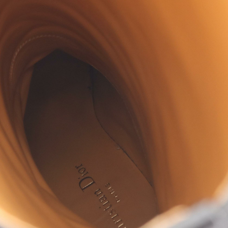 Christian DIOR EMPREINTE 長靴,35.5碼,黑色真皮,二手女款-9