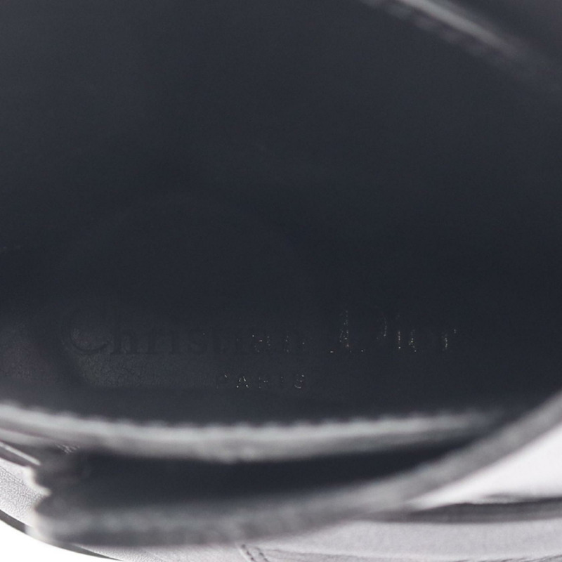 Christian DIOR EMPREINTE 短靴鞋 #36 黑色皮革二手女鞋-4