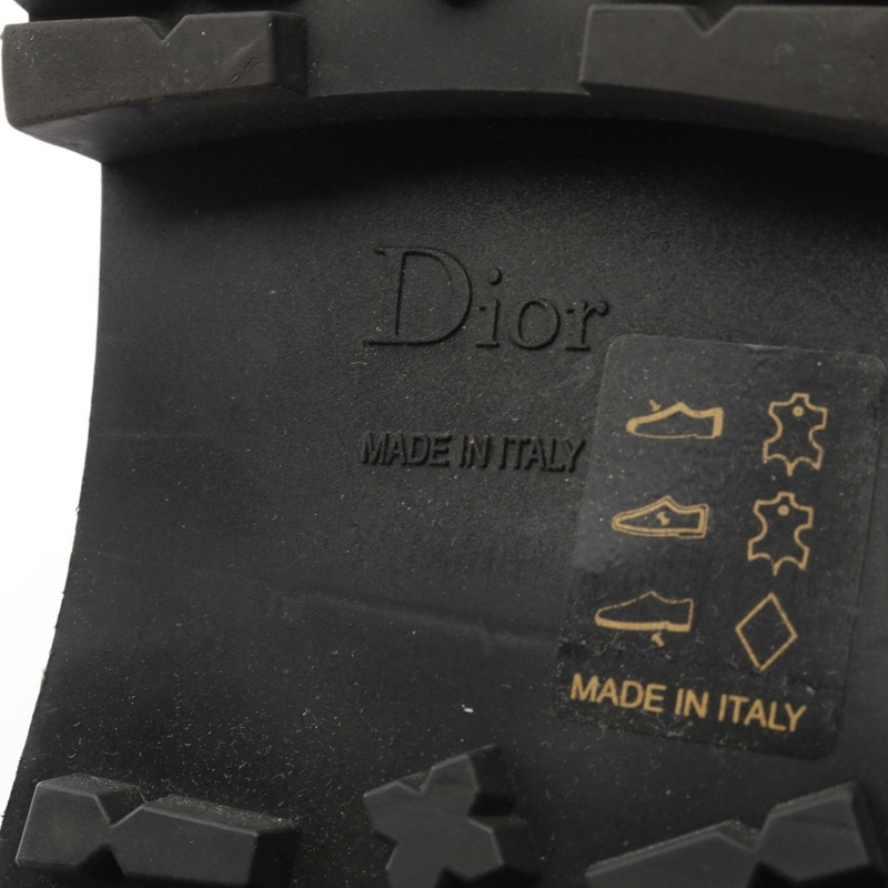 Christian DIOR EMPREINTE 短靴鞋 #36 黑色皮革二手女鞋-5