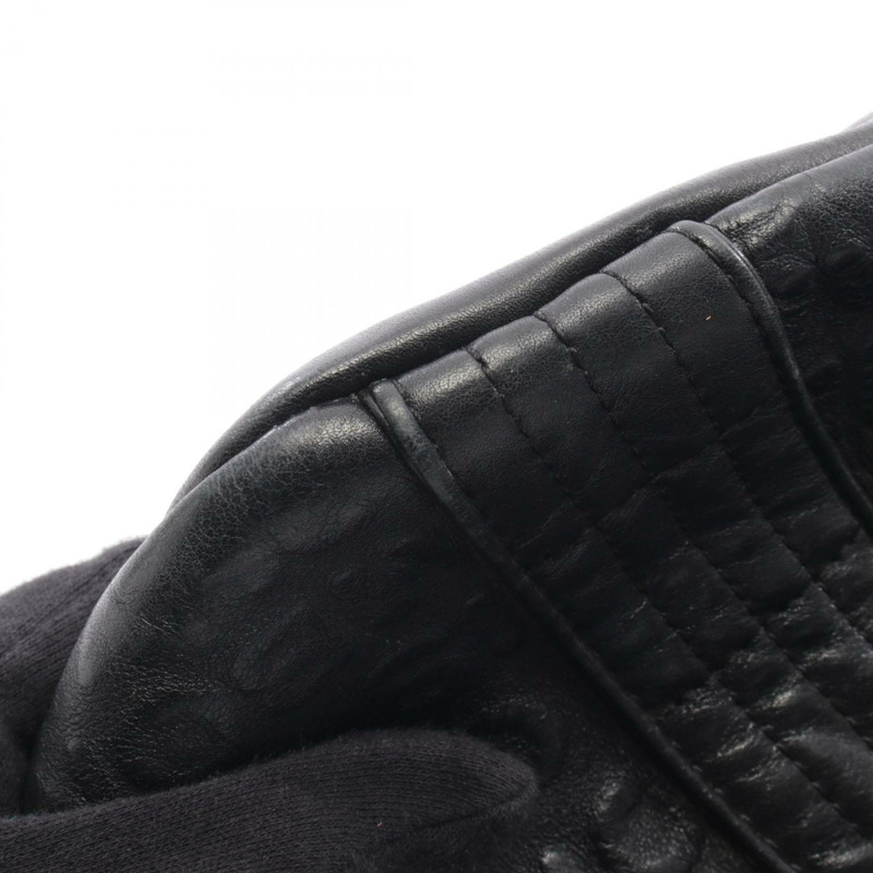 香奈兒 (CHANEL) Unlimited 壓花logo肩背包，黑色皮革，二手，女士款，附五金配件-9