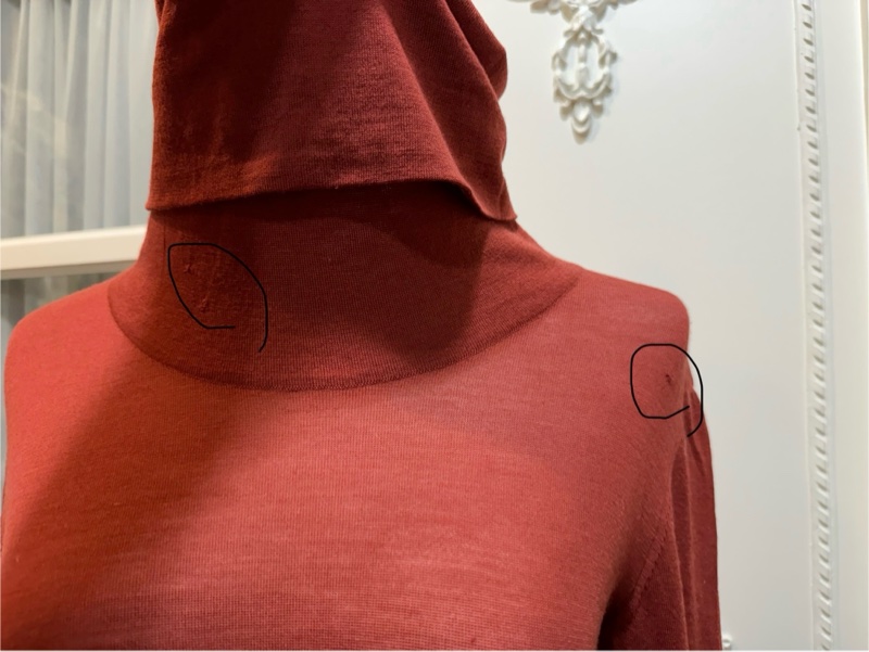 《新歡舊愛》正品CHANEL暗紅色套頭薄毛衣38/SM-5