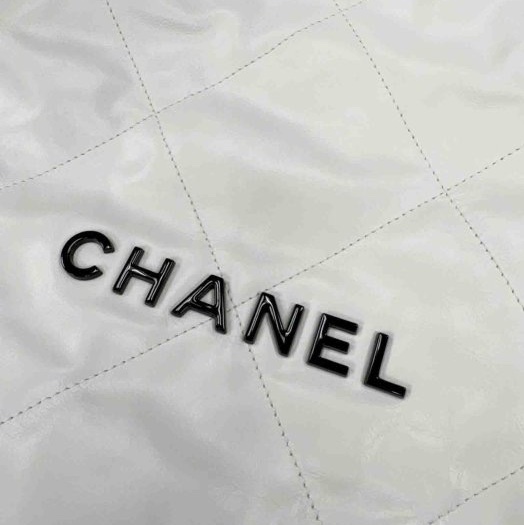 Chanel 22 白色黑字 垃圾袋-4