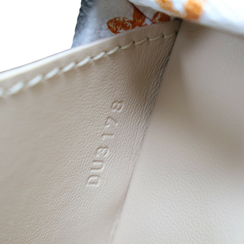 白/橘色 Catogram 帆布 PETITE MALLE 肩背包【LOUIS VUITTON LV 路易威登】 M44461-8